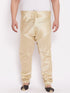 Men's Plus Size Gold Cotton Silk Blend Pyjama